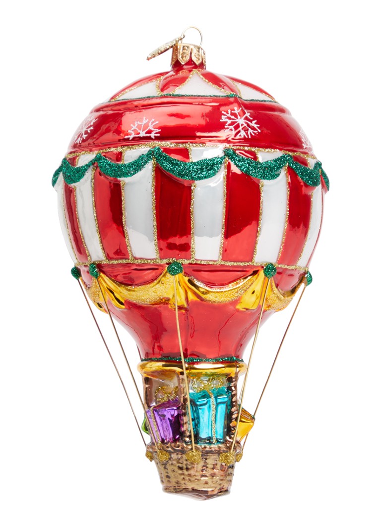 Huras Family Balloon with presents kersthanger 15 cm Rood - Deal