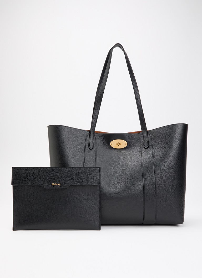 Mulberry Dames Bayswater Small shopper van leer in de kleur Zwart, maat: No Size