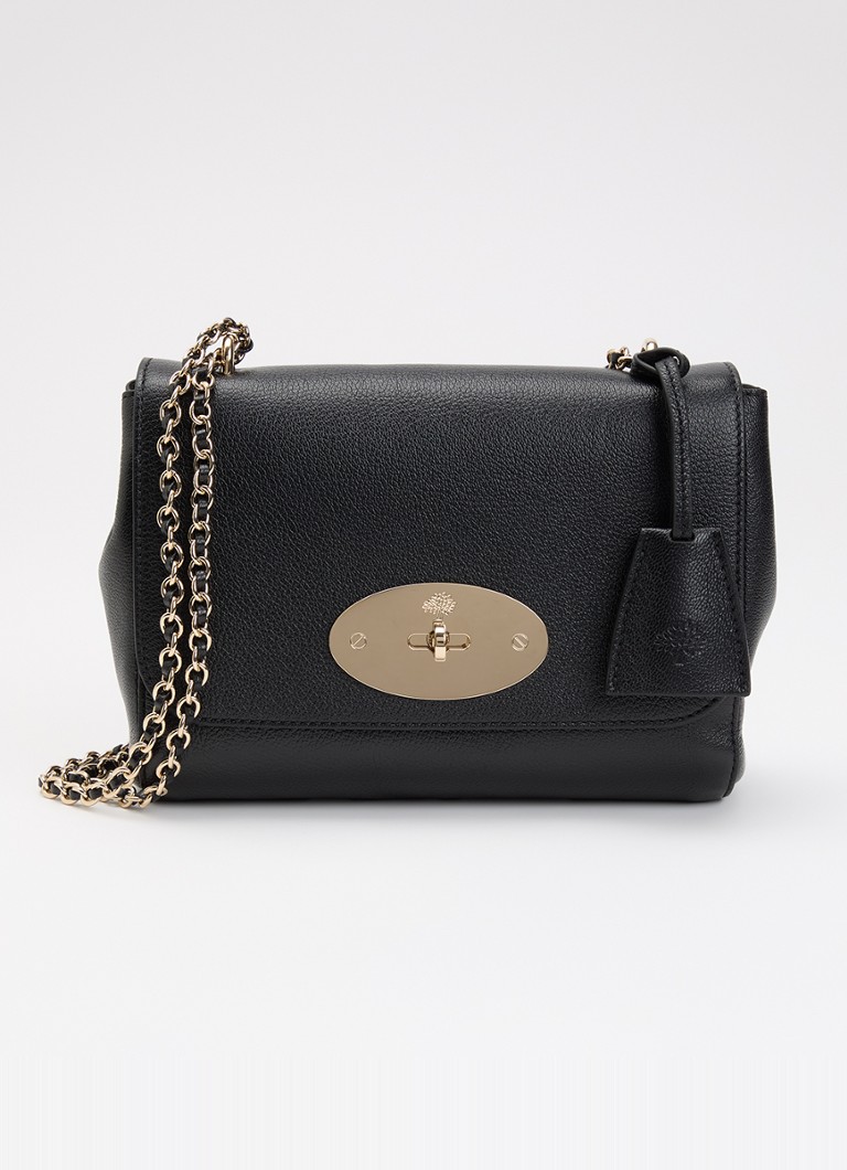 Mulberry Dames Lily crossbodytas van leer met verstelbare schouderriem in de kleur Zwart, maat: No Size