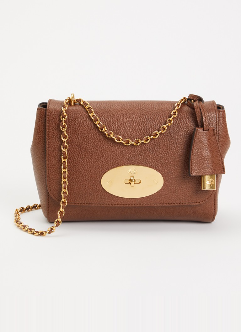 Mulberry Dames Lily crossbodytas van leer met verstelbare schouderriem in de kleur Oranjebruin, maat: No Size
