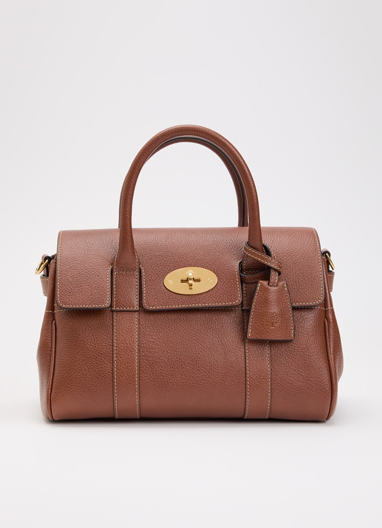 Mulberry Dames Bayswater Small handtas van leer met afneembare schouderriem in de kleur Bruin, maat: No Size