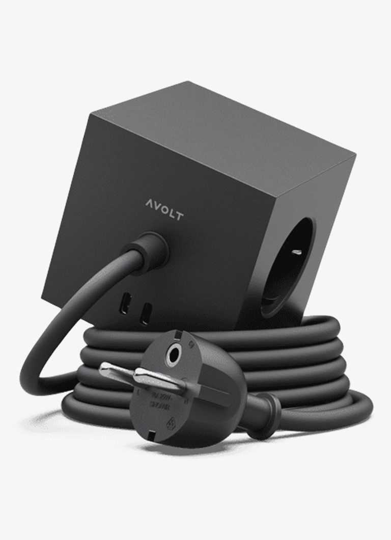 Avolt Square 1 Dual USB-C stekkerdoos 30W - 1,8 meter Zwart - Deal