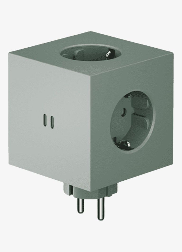 Avolt Square 2 Dual USB-C stekkerdoos 30W Groen - Deal