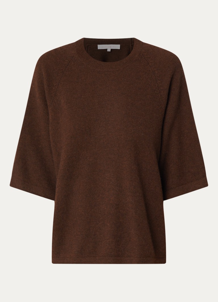 Absolut Cashmere. Dames Leana fijngebreide pullover van kasjmier in de kleur Bruin, maat: M