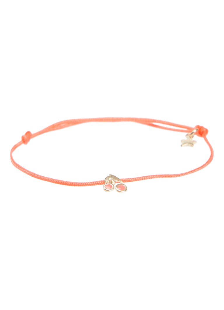 Bibi Camille Meisjes Armband met bedel verguld in de kleur Neonroze, maat: OS