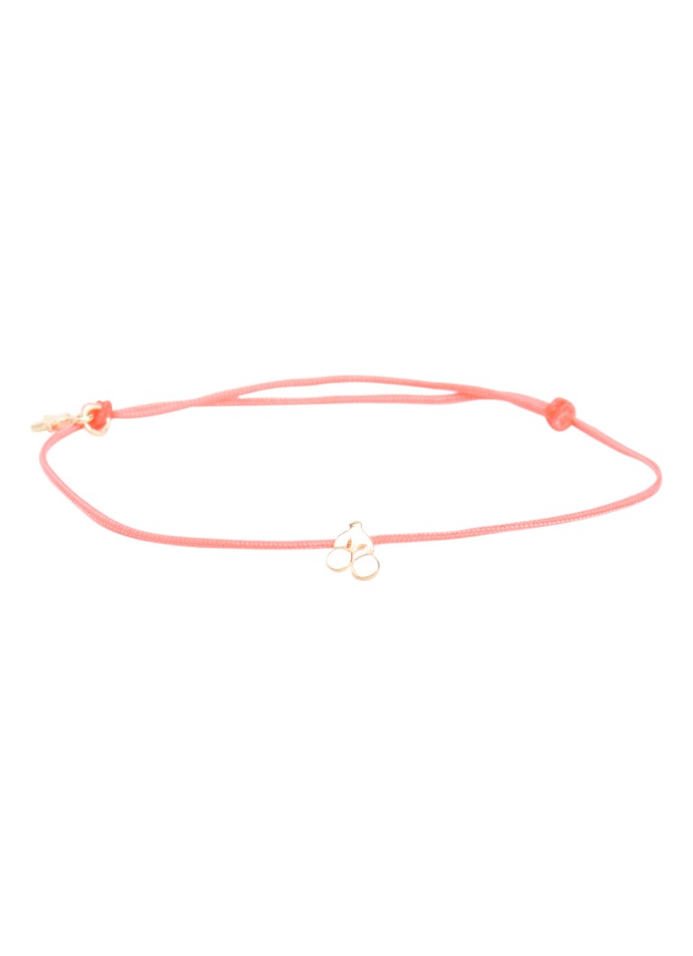 Bibi Camille Meisjes Armband met bedel verguld in de kleur Koraalroze, maat: OS