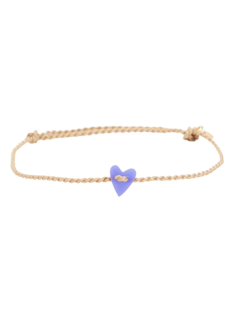 Bibi Camille Meisjes Armband met bedel in de kleur Paars, maat: OS