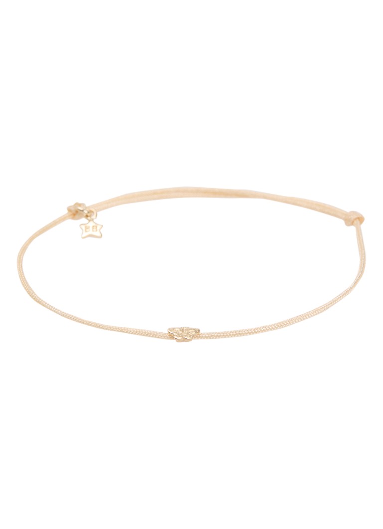 Bibi Camille Meisjes Mini Butterfly armband met bedel in de kleur Beige, maat: OS