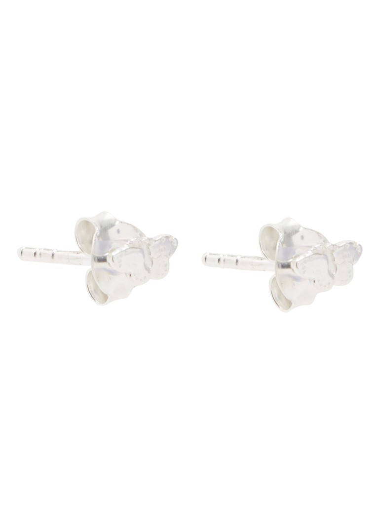 Bibi Camille Meisjes Mini Butterfly oorknopjes van zilver in de kleur Zilver, maat: OS