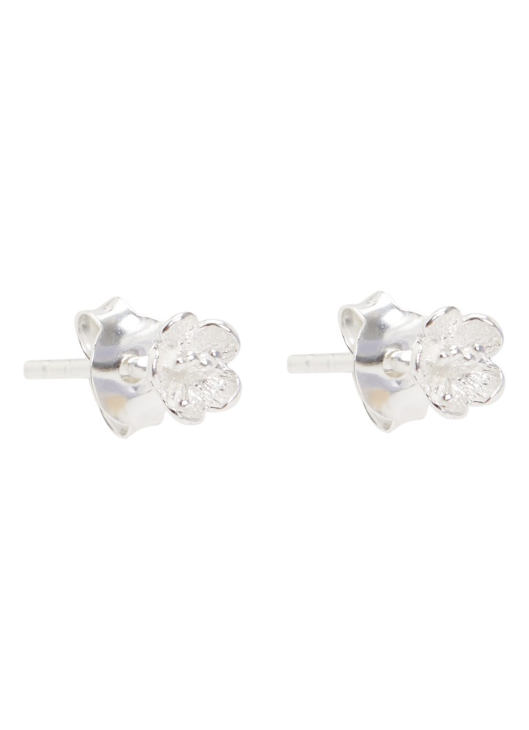 Bibi Camille Meisjes Mini Flower oorknopjes van zilver in de kleur Zilver, maat: OS
