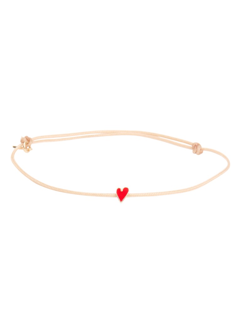 Bibi Camille Meisjes Armband met bedel in de kleur Rood, maat: OS