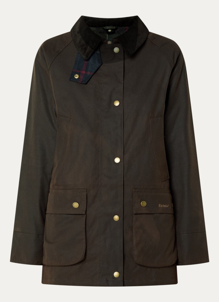 Barbour Dames Acorn parka met steekzakken in de kleur Paars, maat: 38