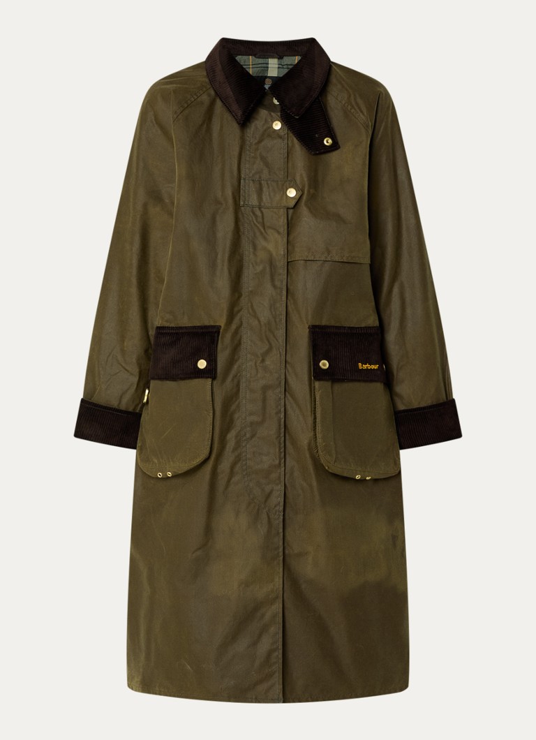 Barbour Dames Kirklees parka met steekzakken in de kleur Donkergroen, maat: 44
