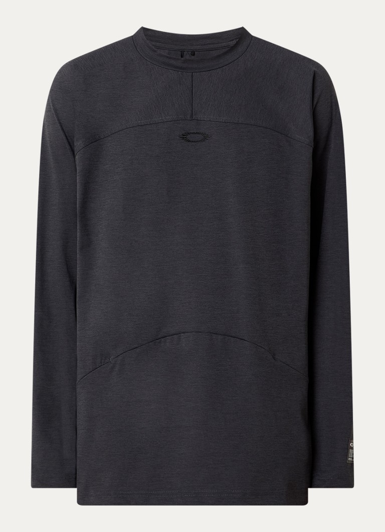 Oakley Heren Long sleeve met logo in de kleur Antraciet, maat: S