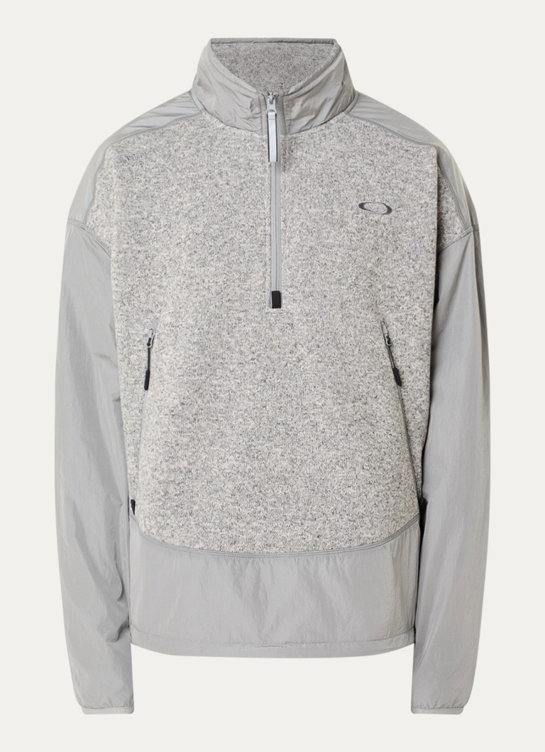 Oakley Heren Heirloom sweater met opstaande kraag in de kleur Grijs, maat: M