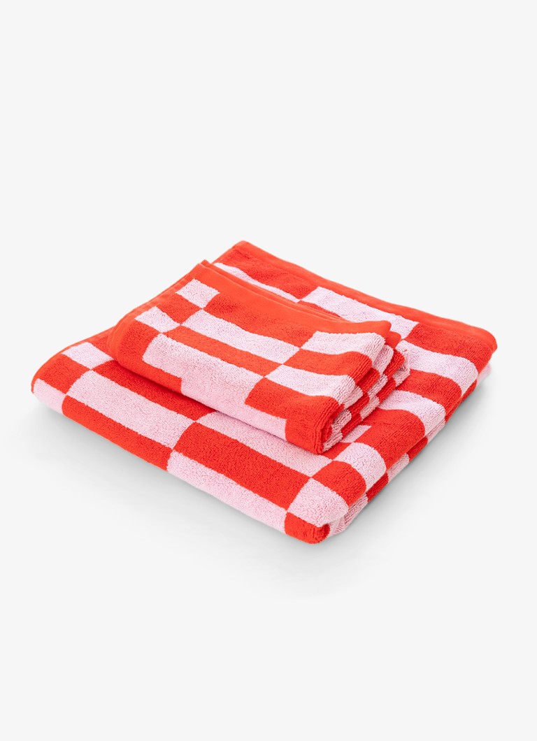 Tarta Gelatina Poppy handdoek van katoen Rood - Deal
