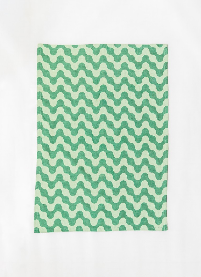 Tarta Gelatina Kale Crush theedoek van katoen 70 x 50 cm Groen - Deal