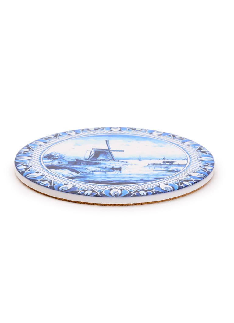 Heinen Delfts Blauw Panonderzetter 18 cm Royalblauw - Deal