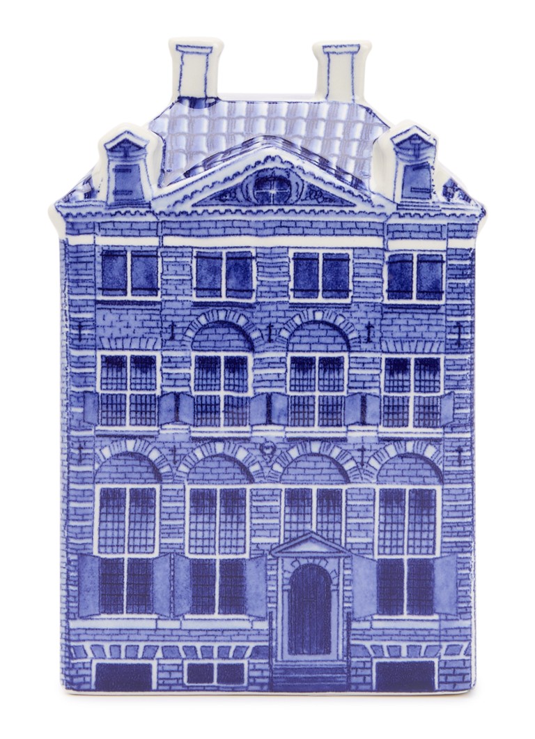 Heinen Delfts Blauw Rembrandthuis ornament 14 cm Blauw - Deal