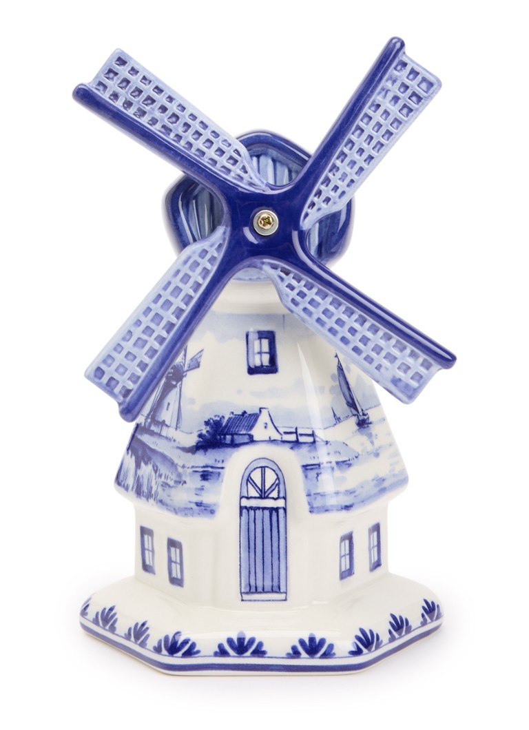 Heinen Delfts Blauw Molen ornament 21,5 cm Blauw - Deal