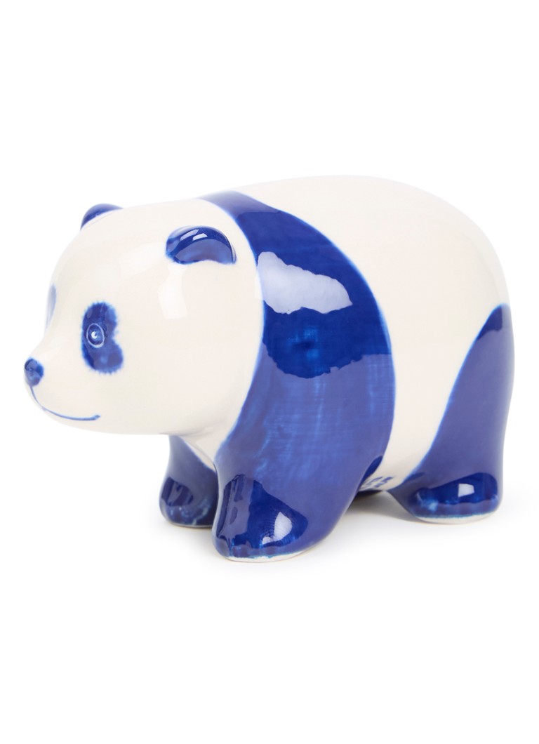 Heinen Delfts Blauw Panda ornament 7,5 cm Blauw - Deal