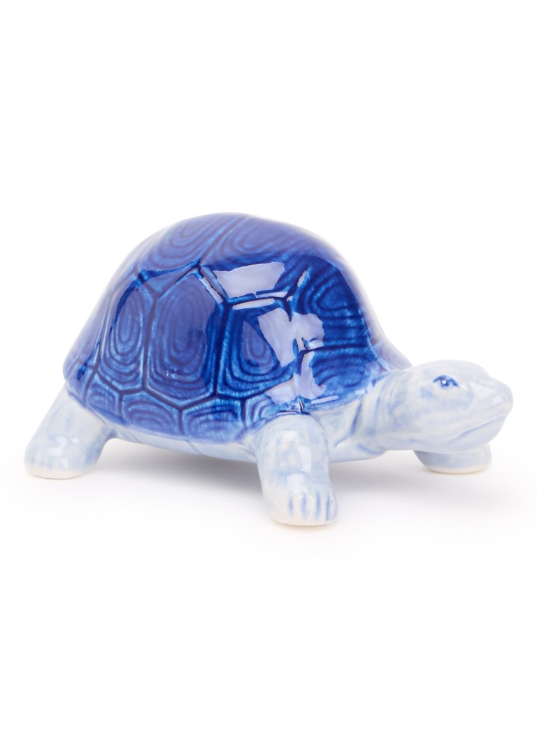 Heinen Delfts Blauw Schildpad ornament 6 cm Blauw - Deal