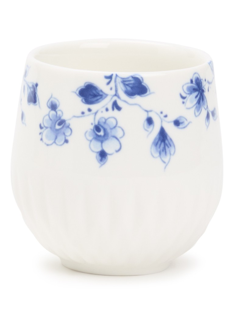 Heinen Delfts Blauw Blauw Vouw espressokopje 10 cl Wit - Deal