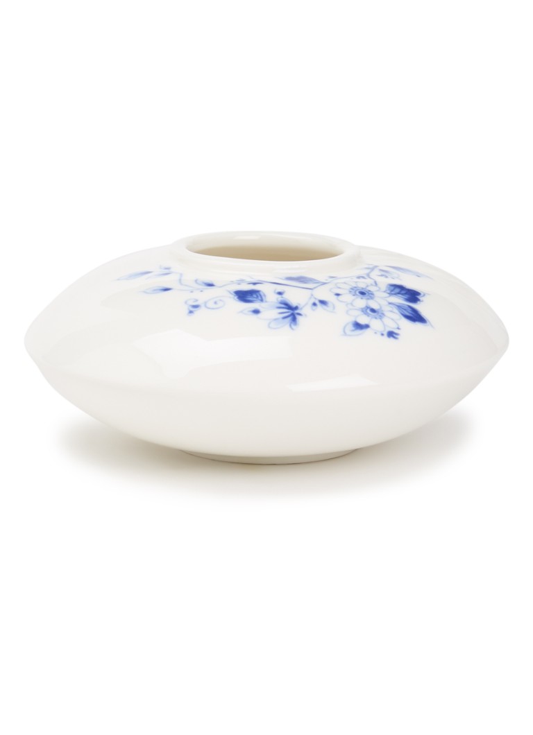 Heinen Delfts Blauw Blauw Vouw vaas 5 cm Wit - Deal