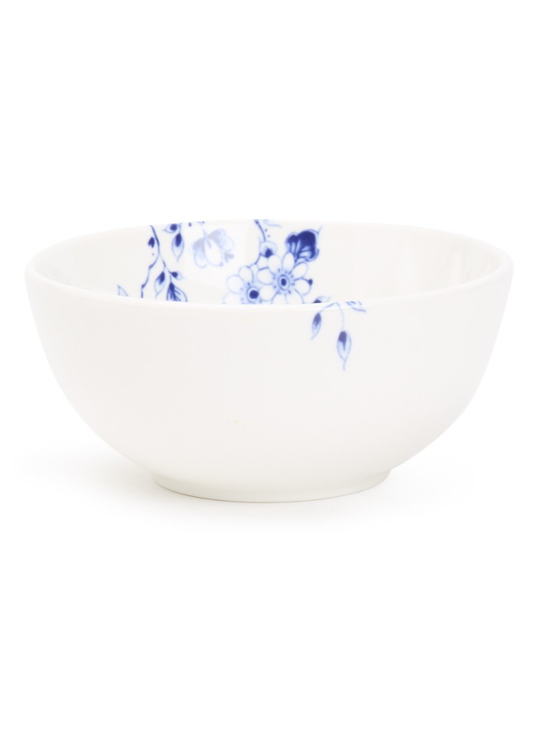 Heinen Delfts Blauw Blauw Vouw kom 14 cm Wit - Deal