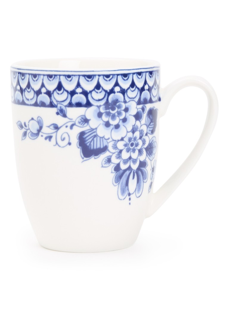 Heinen Delfts Blauw Paauw Blauw mok 25 cl Wit - Deal