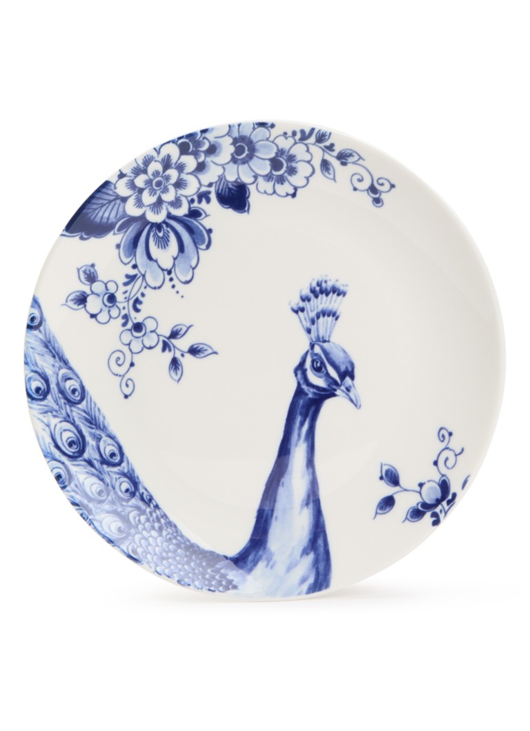 Heinen Delfts Blauw Blauw Vouw ontbijtbord 19 cm Wit - Deal