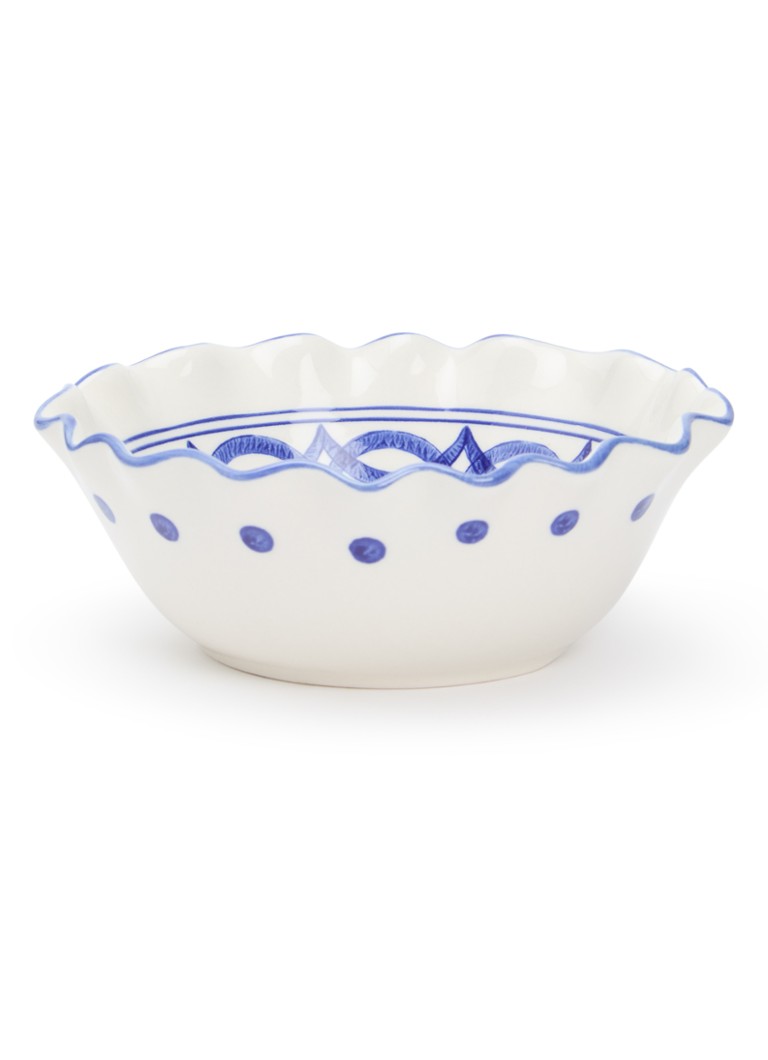 Heinen Delfts Blauw Majolica kom 16 cm Wit - Deal