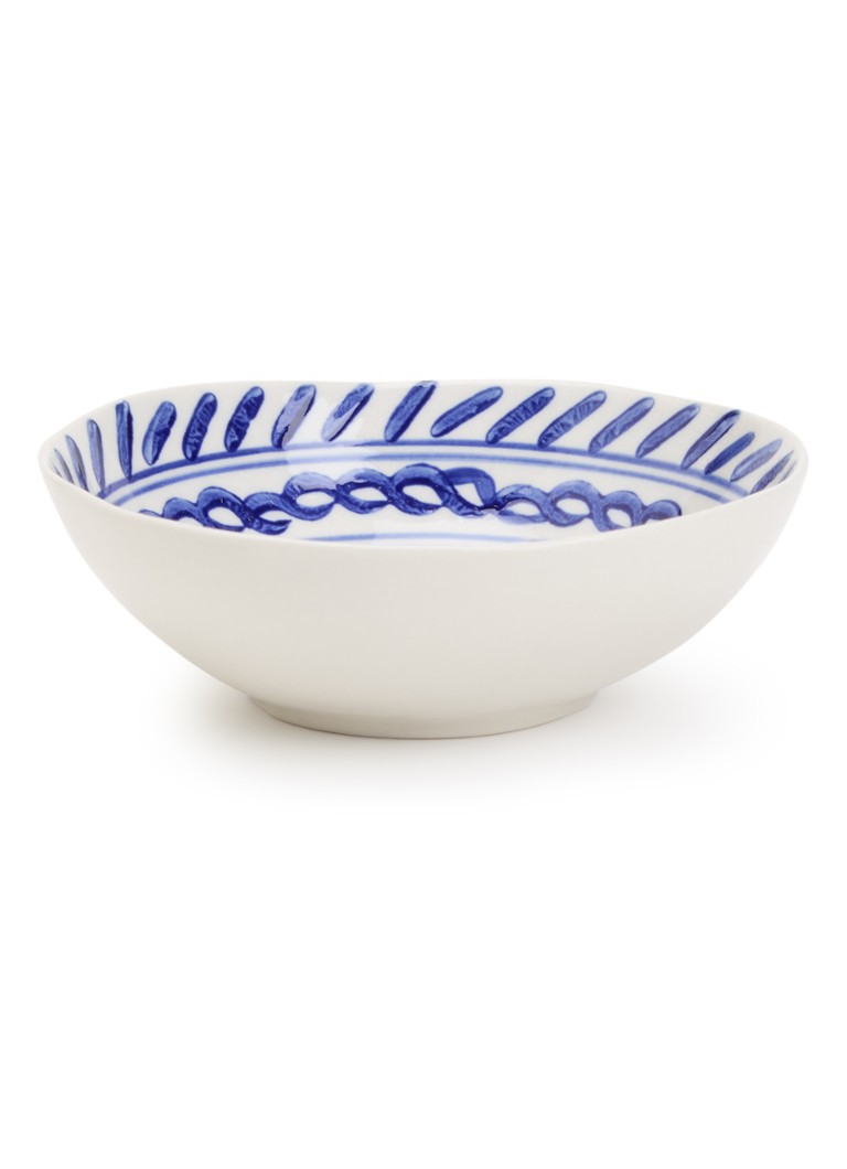 Heinen Delfts Blauw Majolica kom 13 cm Wit - Deal