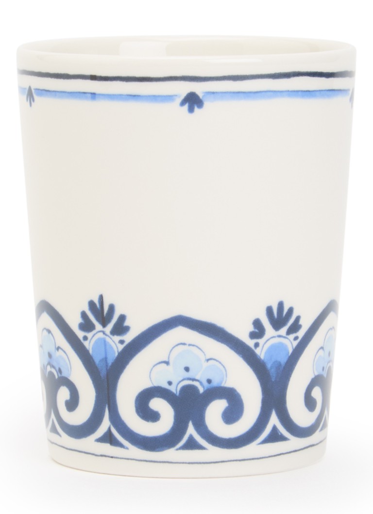 Heinen Delfts Blauw Amoret Baroque kopje 22 cl Wit - Deal
