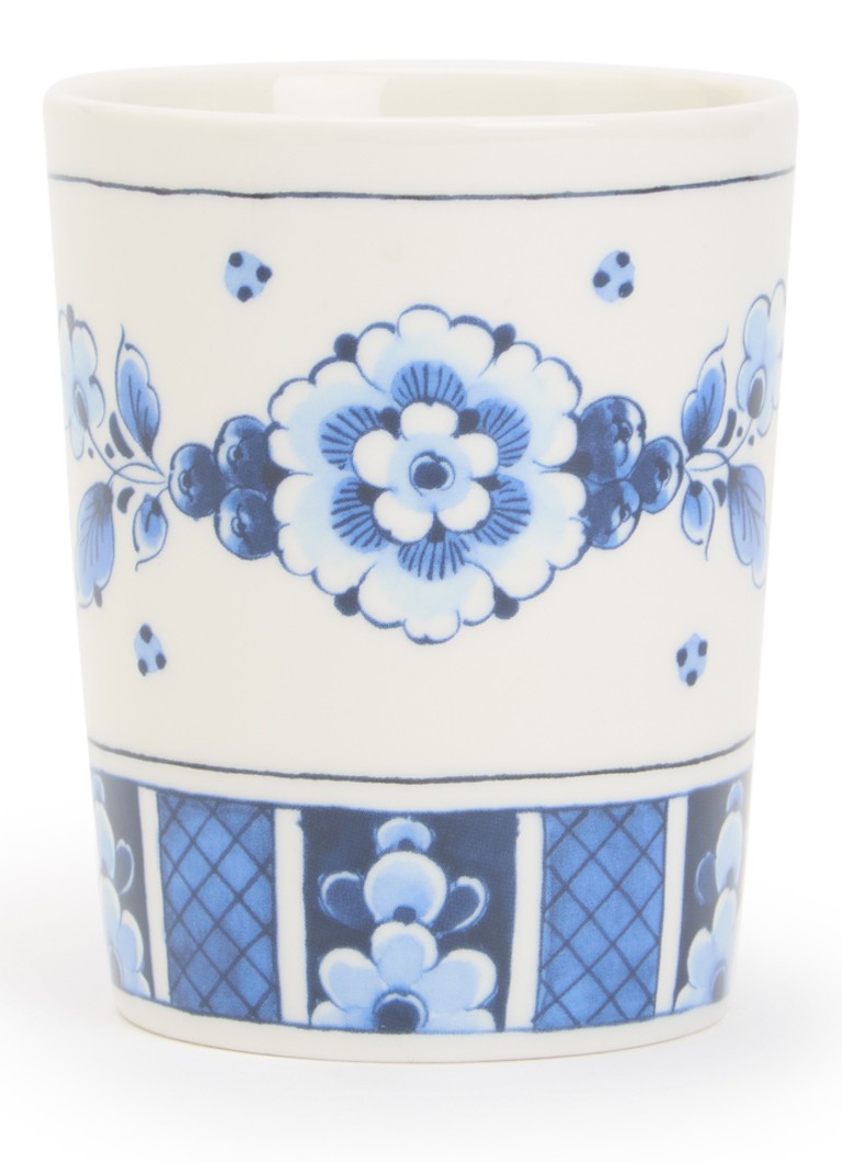 Heinen Delfts Blauw Guirlande Baroque kopje 22 cl Wit - Deal