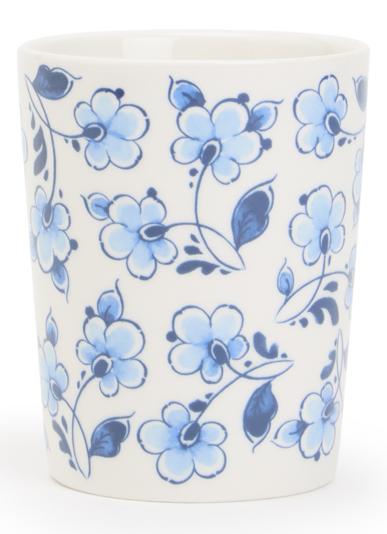 Heinen Delfts Blauw Rosace Baroque kopje 22 cl Wit - Deal