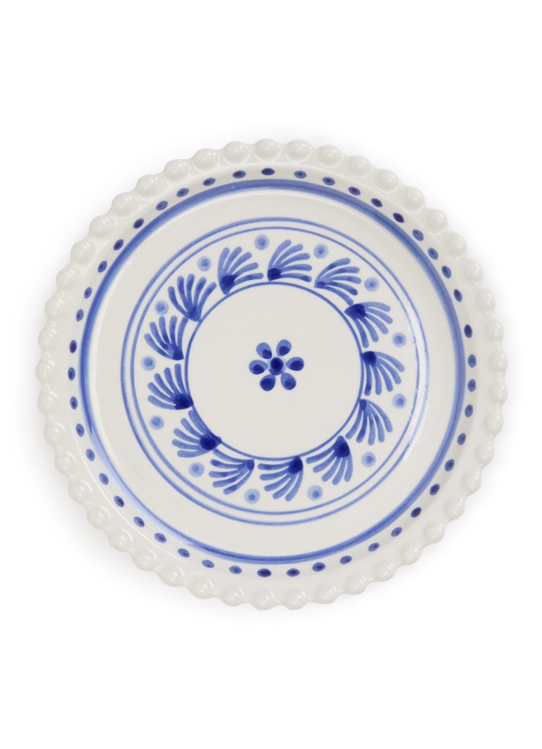 Heinen Delfts Blauw Majolica ontbijtbord 22 cm Wit - Deal