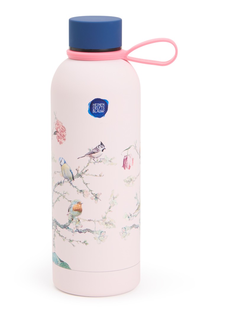 Heinen Delfts Blauw Bosvogels thermosfles 50 cl Roze - Deal