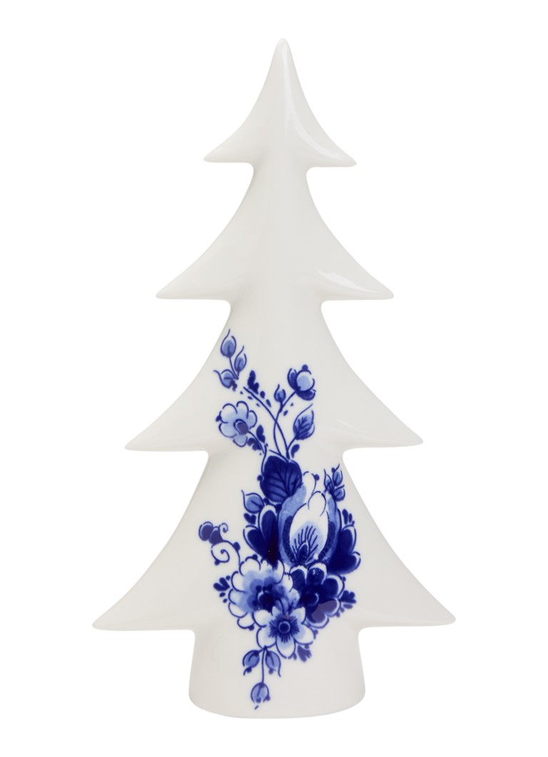 Heinen Delfts Blauw Kerstboom kerstornament 27,5 cm Gebroken wit - Deal