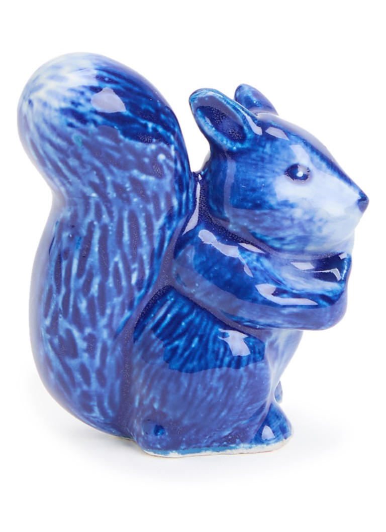 Heinen Delfts Blauw Eekhoorn ornament 5 cm Blauw - Deal