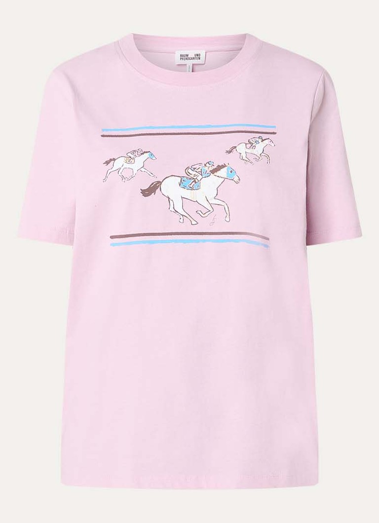 Baum und Pferdgarten Dames Jawo T-shirt met print in de kleur Lichtroze, maat: 42