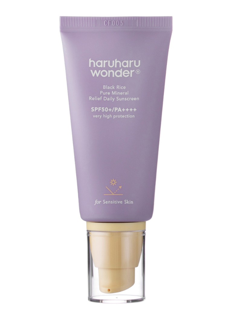 Haruharu Wonder Black Rice Pure Mineral Relief Daily Sunscreen SPF50+ PA++++ - minerale zonnebrand 50ml Verzorging - Deal