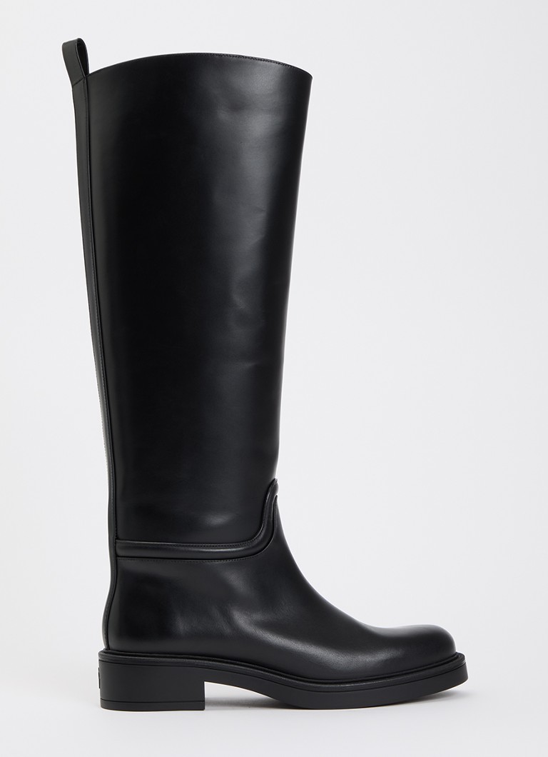 Stuart Weitzman Dames Celia laars van leer in de kleur Zwart, maat: 38