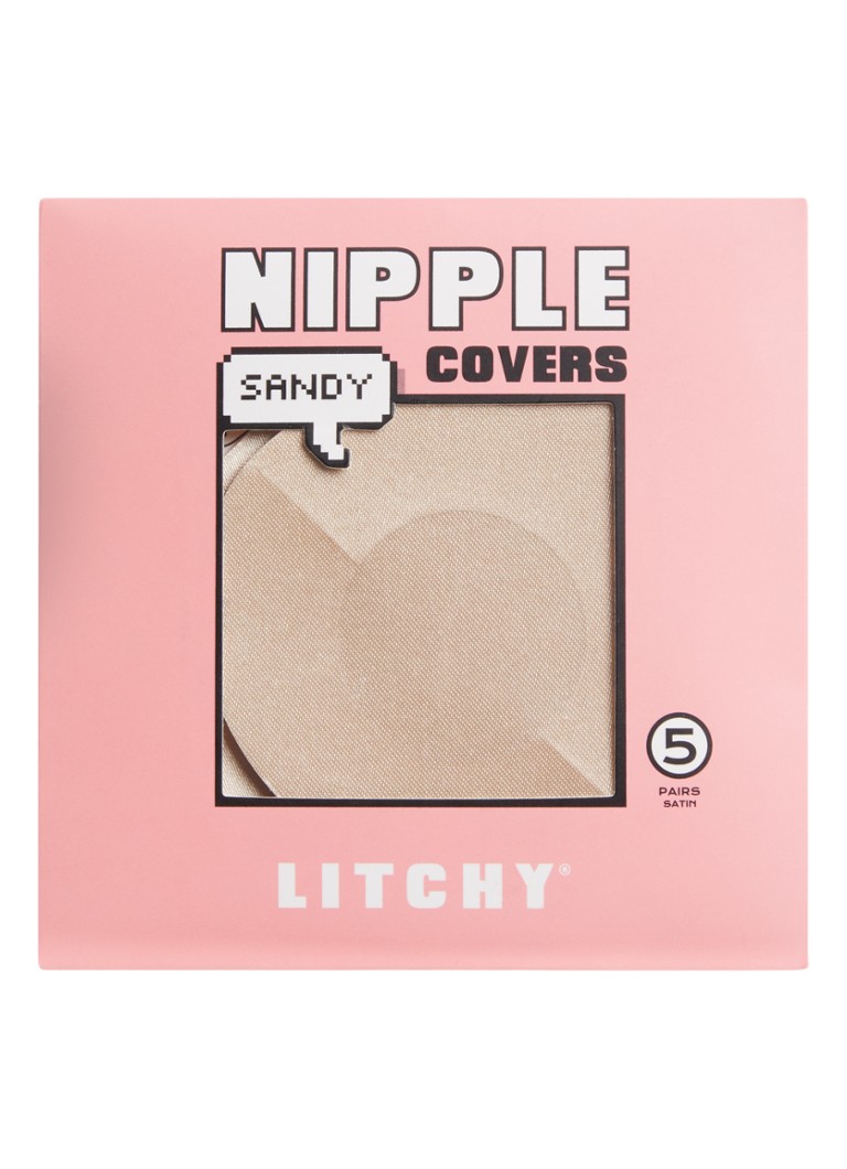 Litchy Dames Nipple cover in 5-pack in de kleur Beige, maat: ONE SIZE