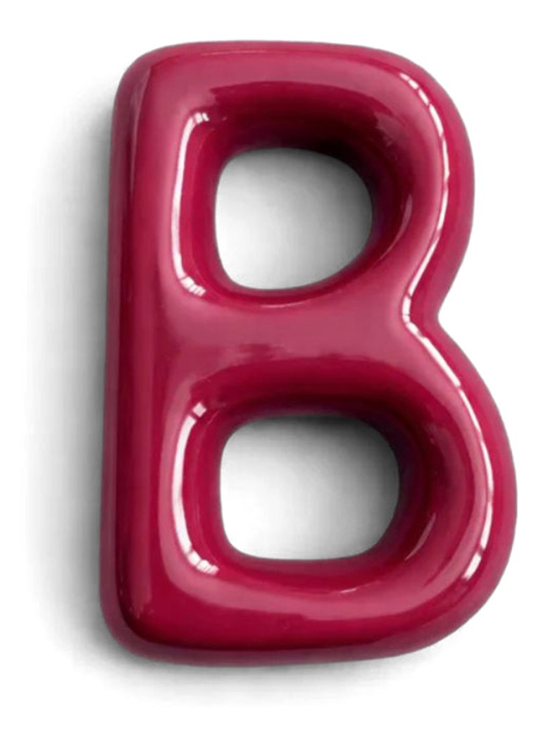Ceramics by Romy Letter B hanger 10 cm Bordeauxrood - Deal