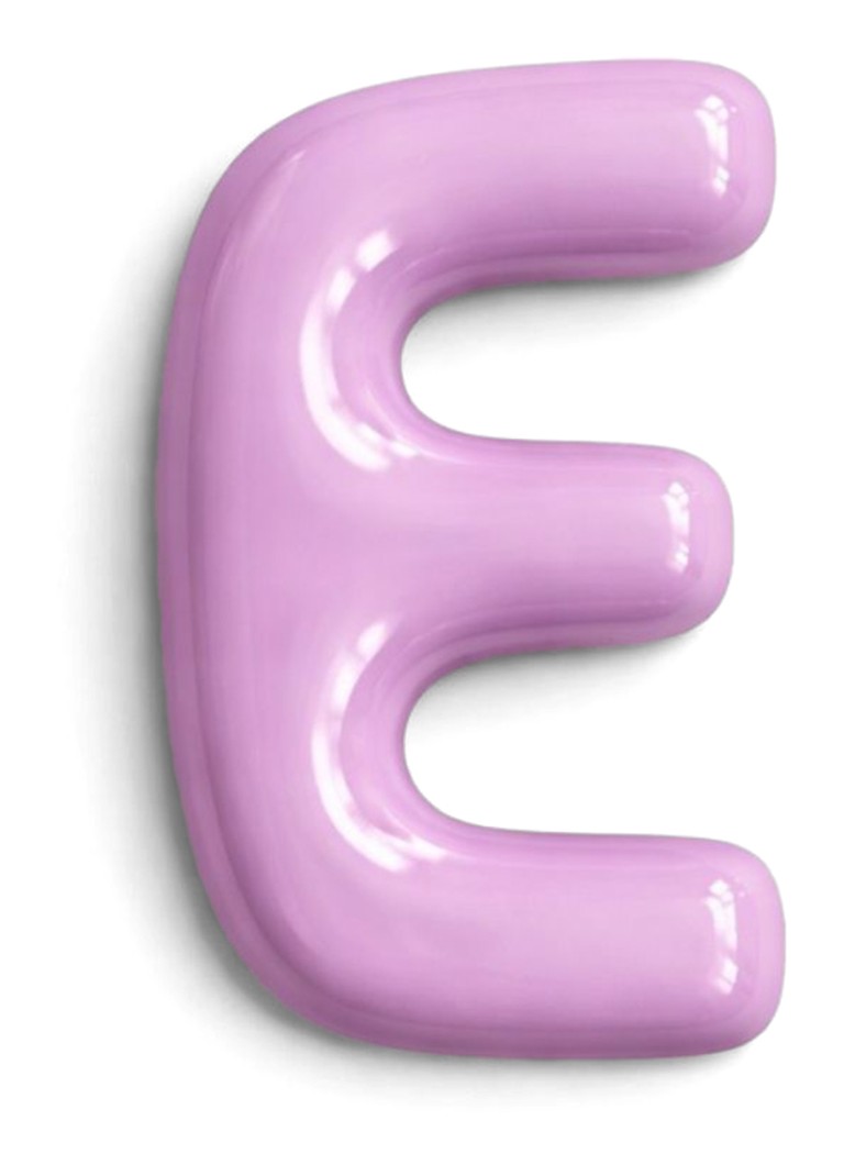 Ceramics by Romy Letter E hanger 10 cm Lavendel