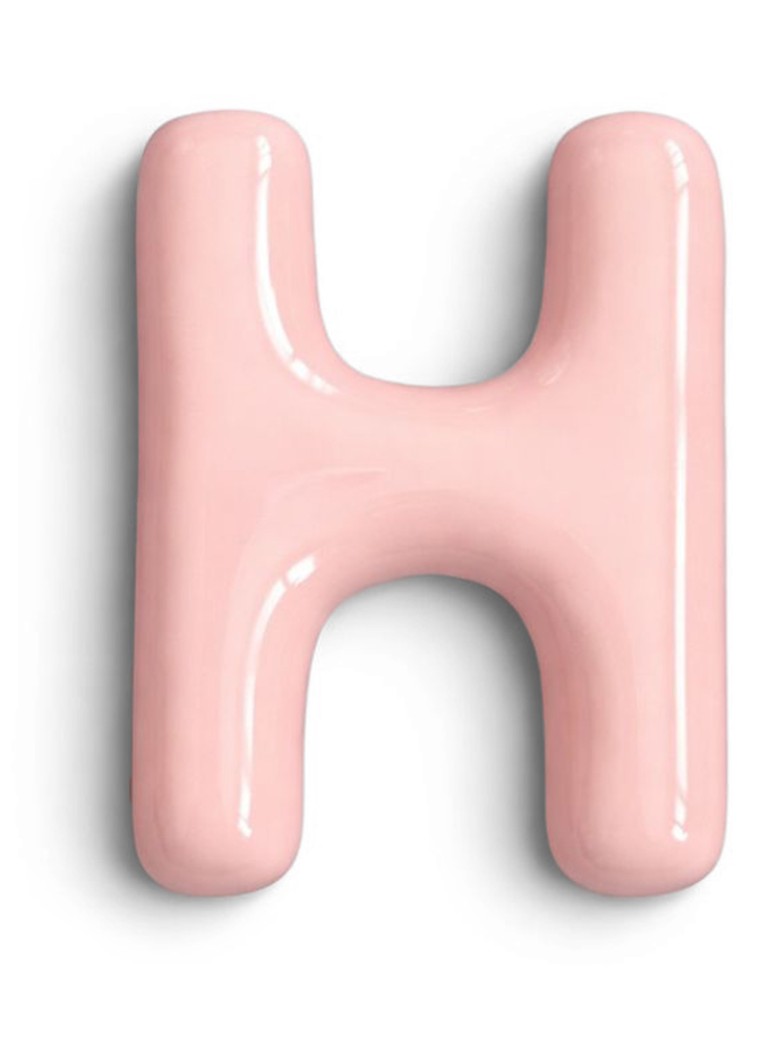 Ceramics by Romy Letter H hanger 10 cm Roze - Deal