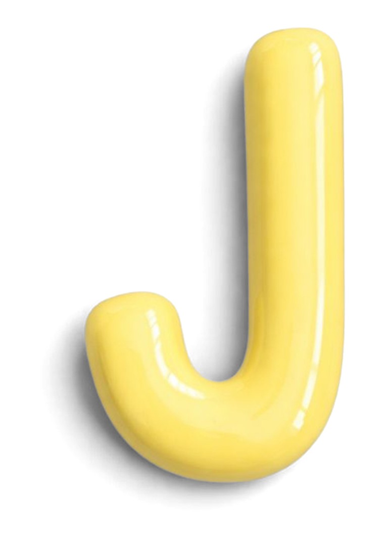 Ceramics by Romy Letter J hanger 10 cm Geel - Deal