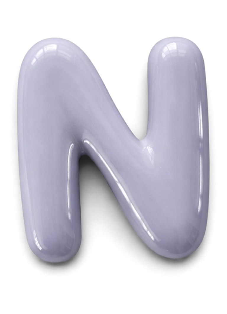 Ceramics by Romy Letter N hanger 10 cm Paars - Deal
