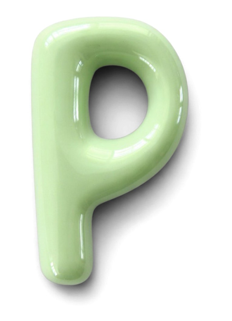 Ceramics by Romy Letter P hanger 10 cm Mint - Deal
